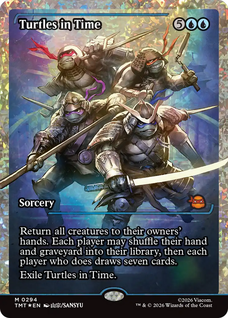 Turtles in Time (Showcase) (Fracture Foil) [Teenage Mutant Ninja Turtles] | L.A. Mood Comics and Games