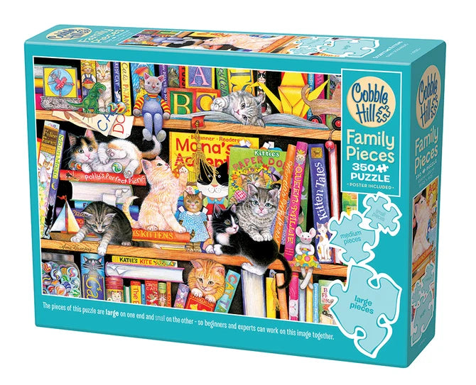 Family Puzzle 350pc Storytime Kittens | L.A. Mood Comics and Games