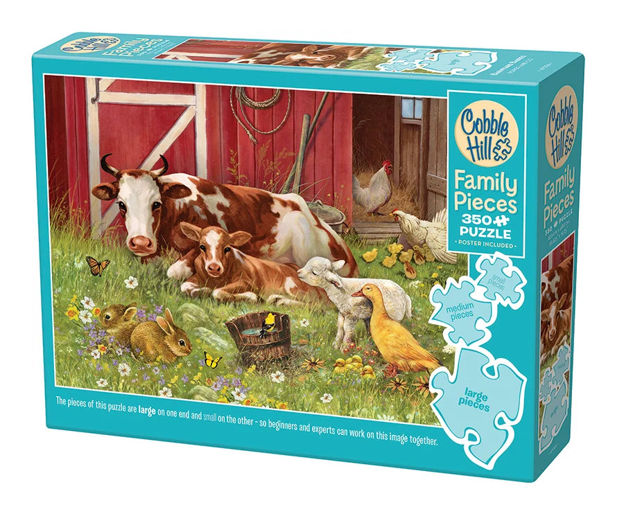 Family Puzzle 350pc Barnyard Babies | L.A. Mood Comics and Games