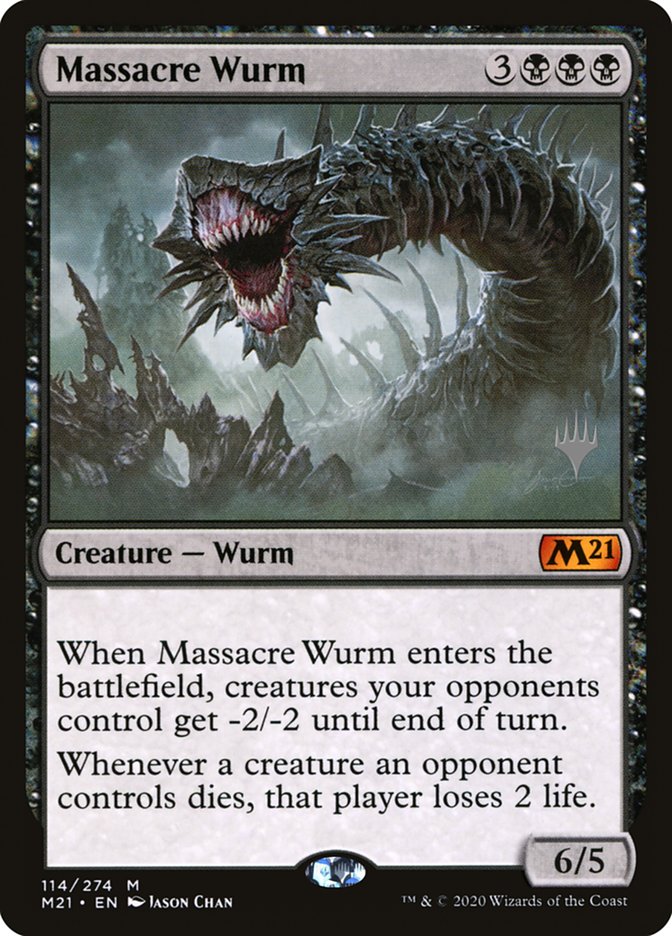 Massacre Wurm (Promo Pack) [Core Set 2021 Promos] | L.A. Mood Comics and Games