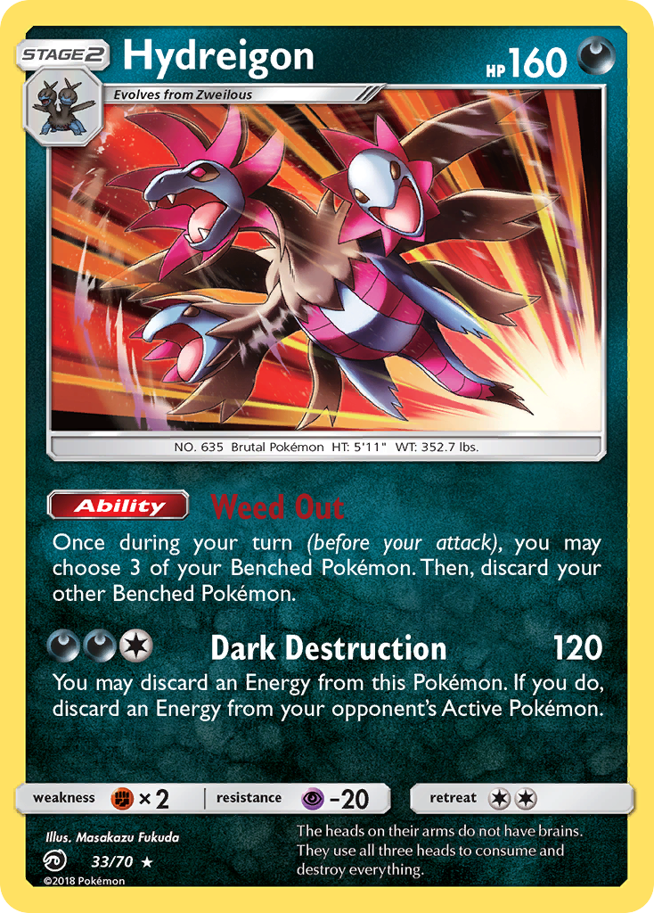 Hydreigon (33/70) [Sun & Moon: Dragon Majesty] | L.A. Mood Comics and Games