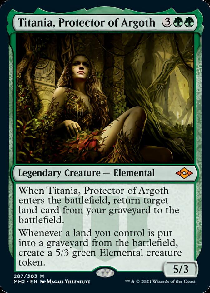 Titania, Protector of Argoth (Foil Etched) [Modern Horizons 2] | L.A. Mood Comics and Games