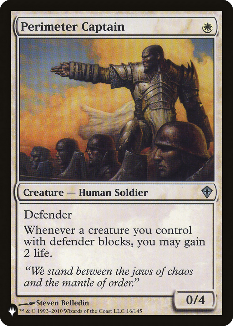 Perimeter Captain [The List] | L.A. Mood Comics and Games