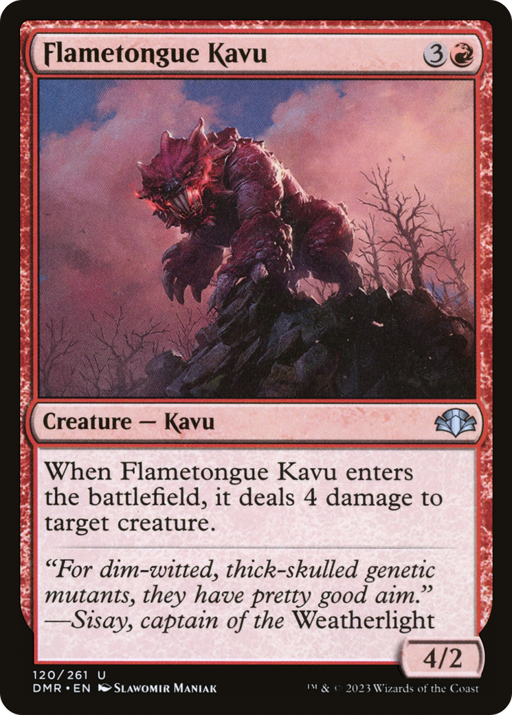 Flametongue Kavu [Dominaria Remastered] | L.A. Mood Comics and Games