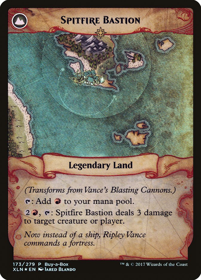 Vance's Blasting Cannons // Spitfire Bastion (Buy-A-Box) [Ixalan Treasure Chest] | L.A. Mood Comics and Games