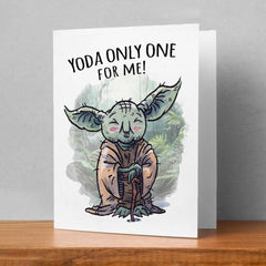 "You-da only One" - Sci-Fi Space Valentine Anniversary Card | L.A. Mood Comics and Games