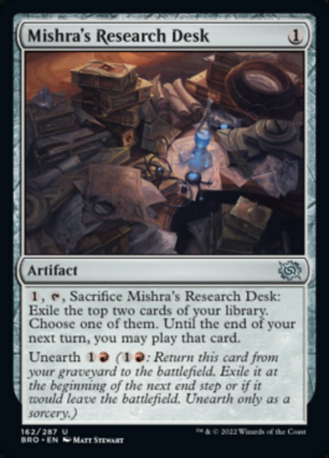 Mishra's Research Desk [The Brothers' War] | L.A. Mood Comics and Games