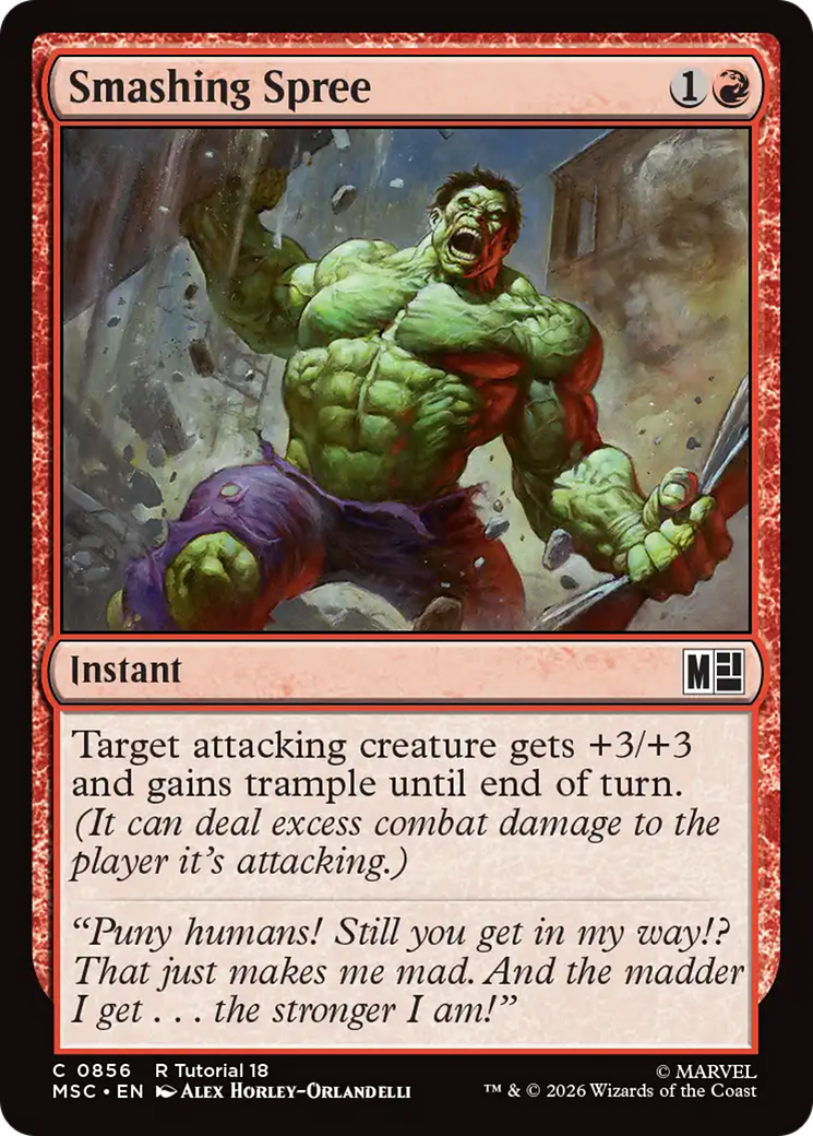 Smashing Spree (0856) [Marvel Super Heroes Commander] | L.A. Mood Comics and Games