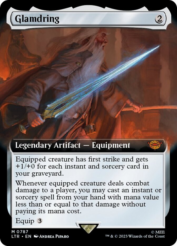 Glamdring (Extended Art) (Surge Foil) [The Lord of the Rings: Tales of Middle-Earth] | L.A. Mood Comics and Games