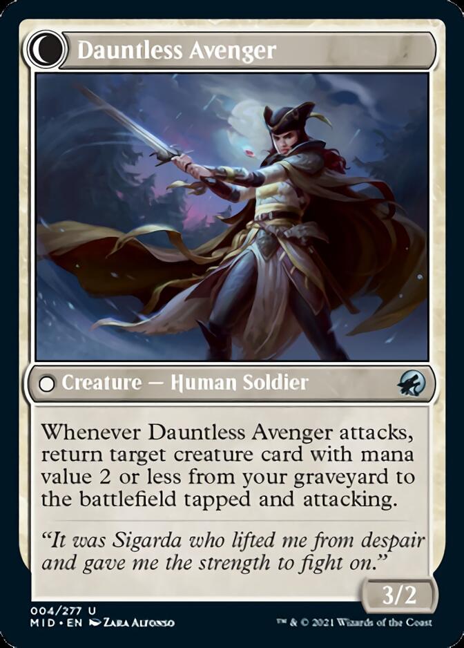 Bereaved Survivor // Dauntless Avenger [Innistrad: Midnight Hunt] | L.A. Mood Comics and Games