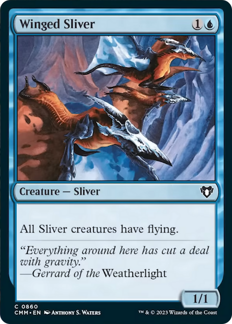 Winged Sliver [Commander Masters] | L.A. Mood Comics and Games