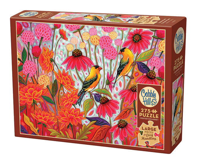Puzzle 275pc - Springtime Goldfinches (Family) | L.A. Mood Comics and Games