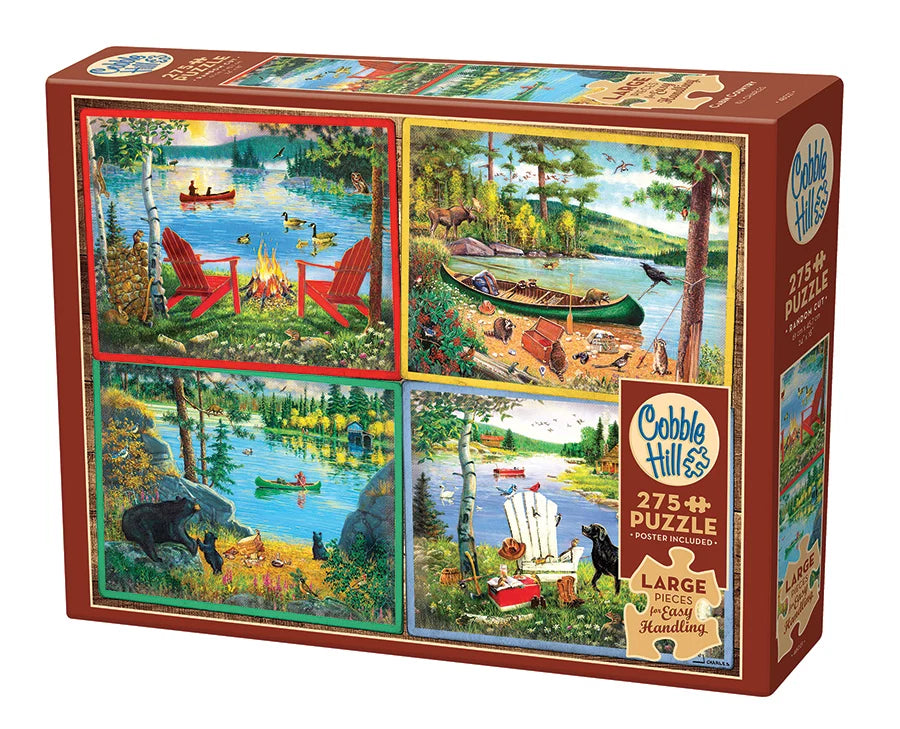 Puzzle 275pc Cabin Country | L.A. Mood Comics and Games