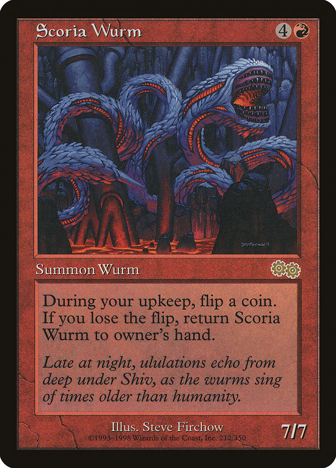 Scoria Wurm [Urza's Saga] | L.A. Mood Comics and Games