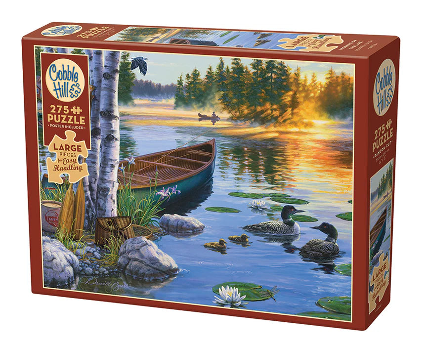 Puzzle 275pc Cobble Hill Morning on the Lake | L.A. Mood Comics and Games