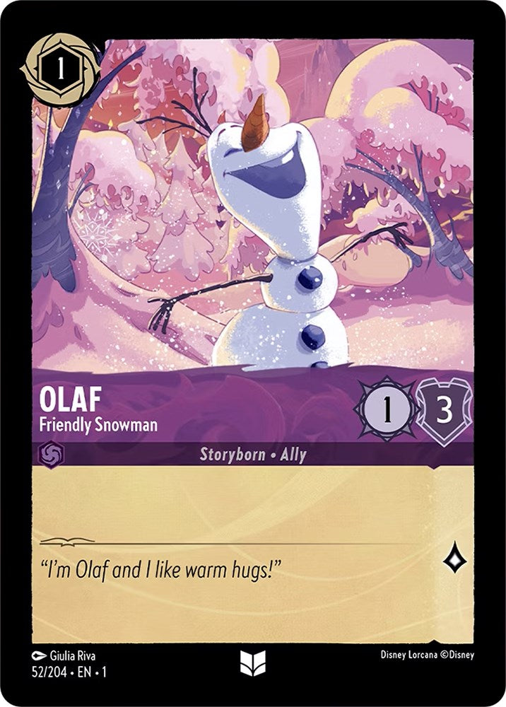 Olaf - Friendly Snowman (52/204) [The First Chapter] | L.A. Mood Comics and Games