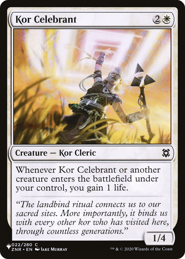 Kor Celebrant [The List] | L.A. Mood Comics and Games