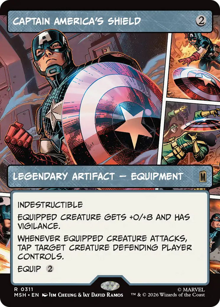 Captain America's Shield (Borderless) (0311) [Marvel Super Heroes] | L.A. Mood Comics and Games