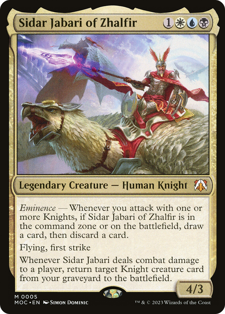 Sidar Jabari of Zhalfir [March of the Machine Commander] | L.A. Mood Comics and Games