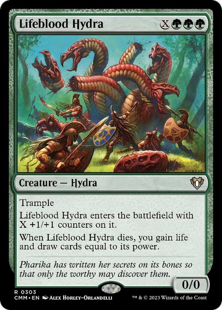 Lifeblood Hydra [Commander Masters] | L.A. Mood Comics and Games