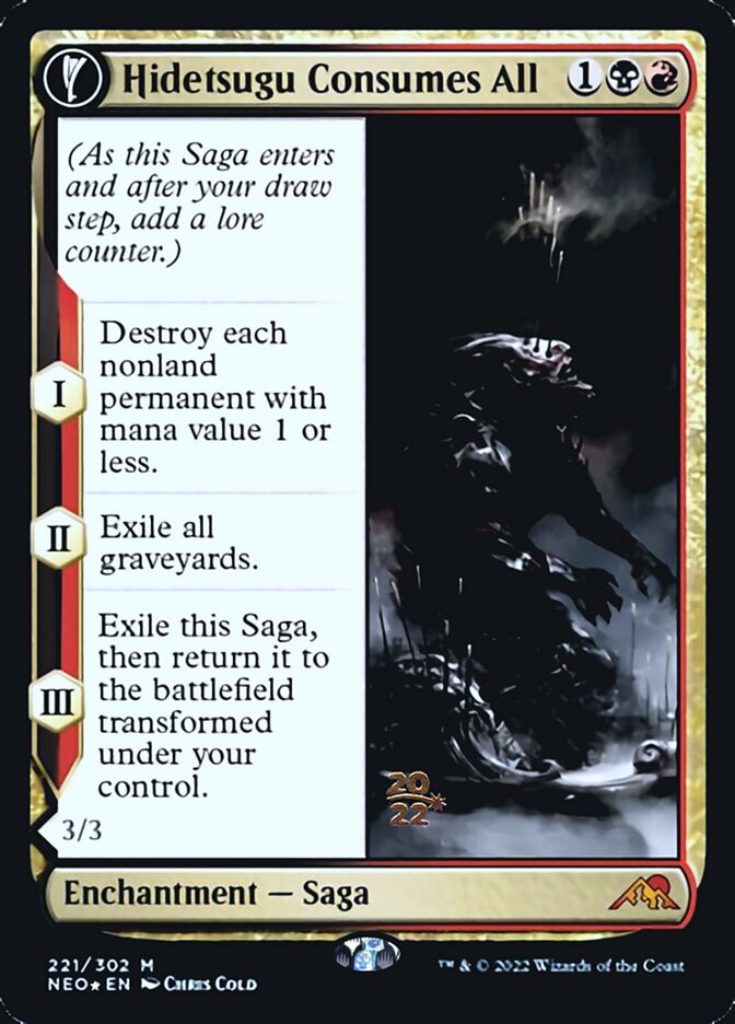 Hidetsugu Consumes All // Vessel of the All-Consuming [Kamigawa: Neon Dynasty Prerelease Promos] | L.A. Mood Comics and Games