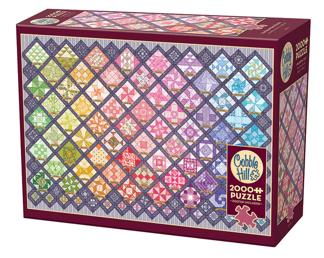 Puzzle 2000 Four Square Quilt Blocks | L.A. Mood Comics and Games