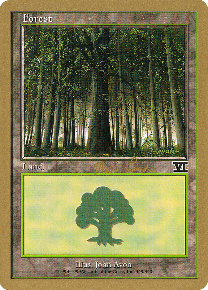 Forest (ml349) (Matt Linde) [World Championship Decks 1999] | L.A. Mood Comics and Games