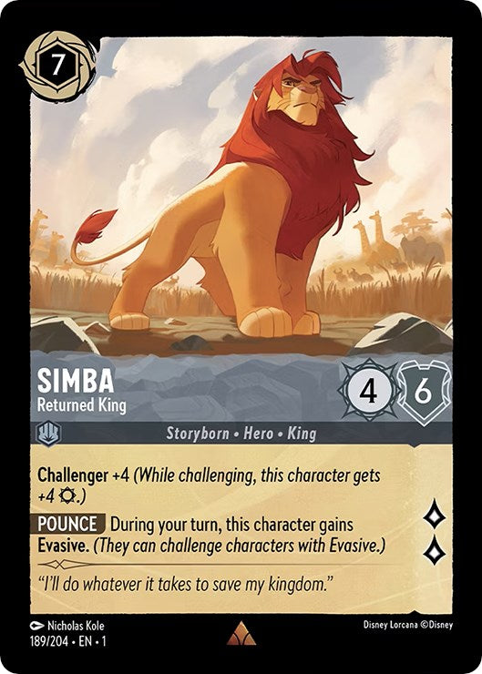 Simba - Returned King (189/204) [The First Chapter] | L.A. Mood Comics and Games