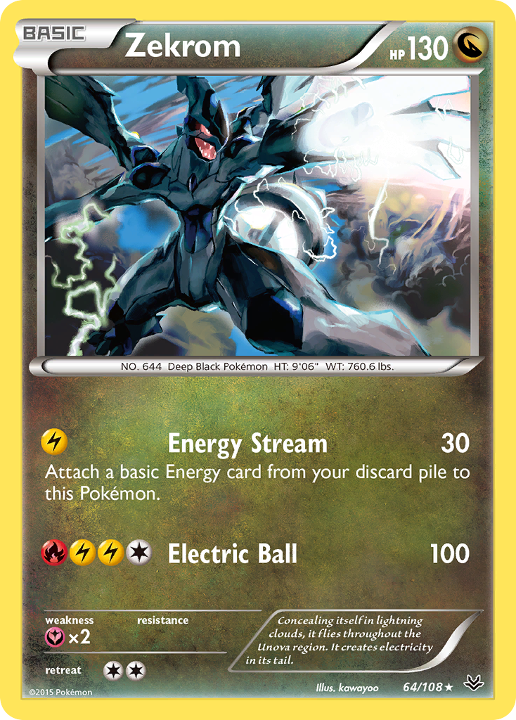 Zekrom (64/108) [XY: Roaring Skies] | L.A. Mood Comics and Games