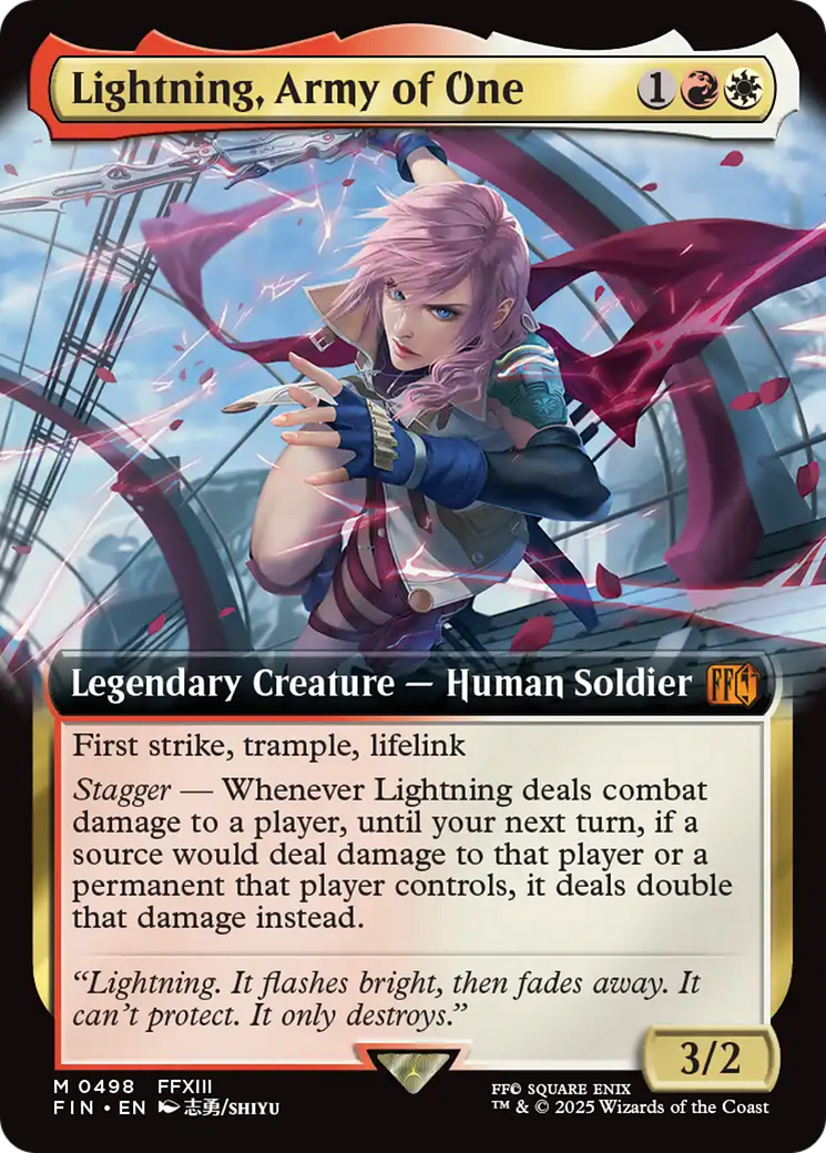 Lightning, Army of One (Extended Art) [FINAL FANTASY] | L.A. Mood Comics and Games