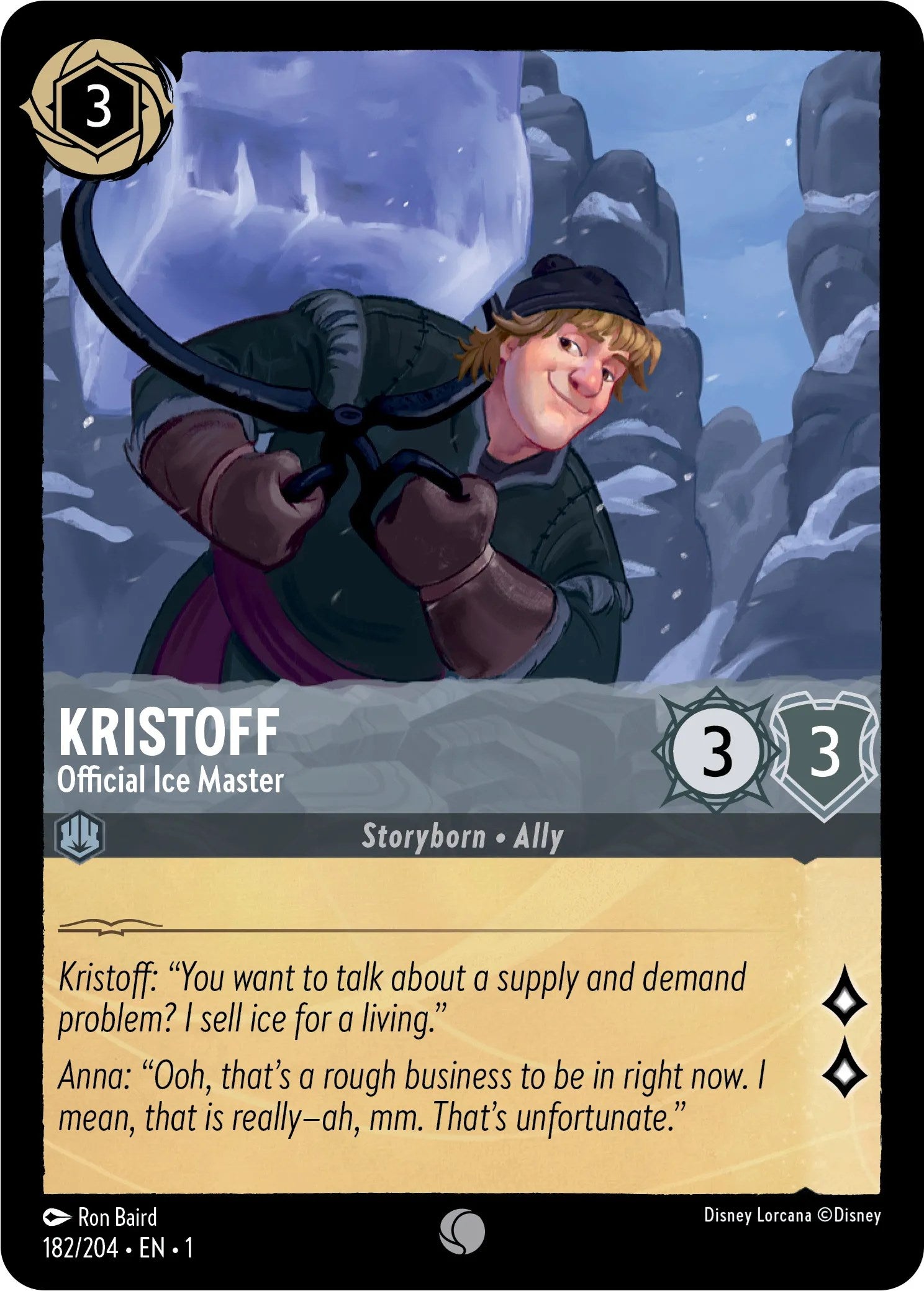 Kristoff - Official Ice Master (182/204) [The First Chapter] | L.A. Mood Comics and Games