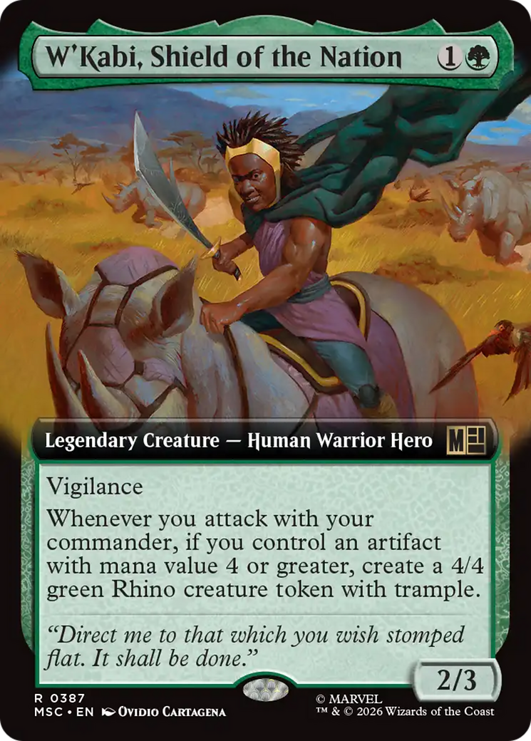 W'Kabi, Shield of the Nation (Extended Art) [Marvel Super Heroes Commander] | L.A. Mood Comics and Games