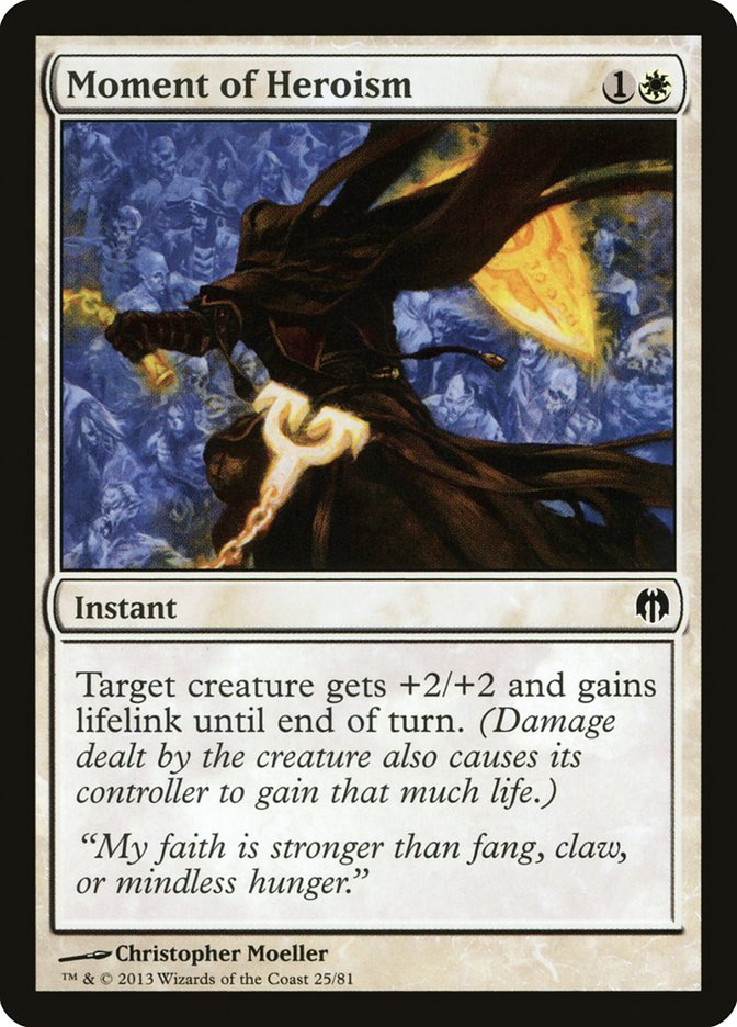 Moment of Heroism [Duel Decks: Heroes vs. Monsters] | L.A. Mood Comics and Games