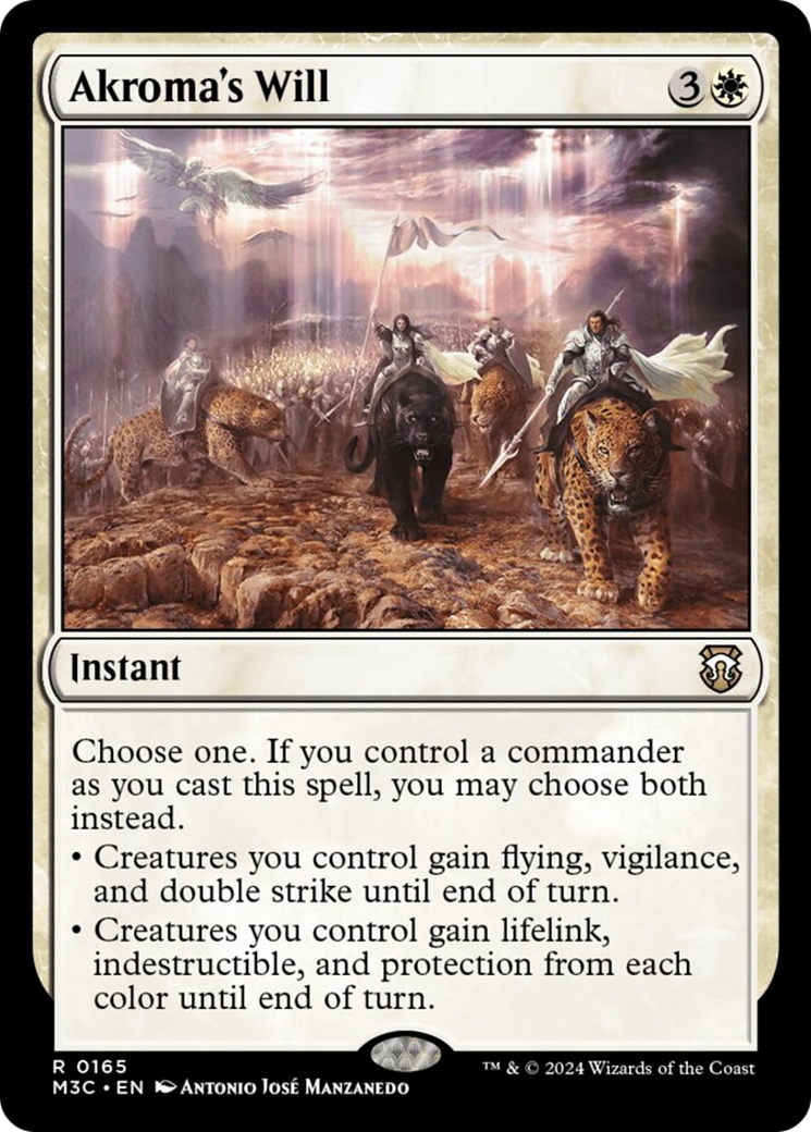Akroma's Will (Ripple Foil) [Modern Horizons 3 Commander] | L.A. Mood Comics and Games