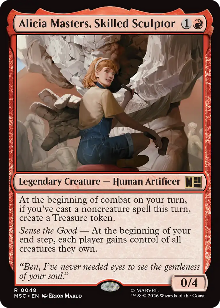 Alicia Masters, Skilled Sculptor (Surge Foil) [Marvel Super Heroes Commander] | L.A. Mood Comics and Games