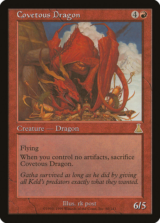 Covetous Dragon [Urza's Destiny] | L.A. Mood Comics and Games