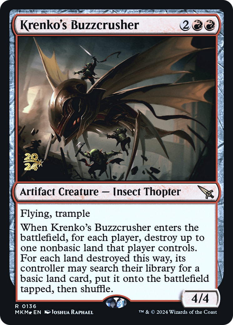 Krenko's Buzzcrusher [Murders at Karlov Manor Prerelease Promos] | L.A. Mood Comics and Games