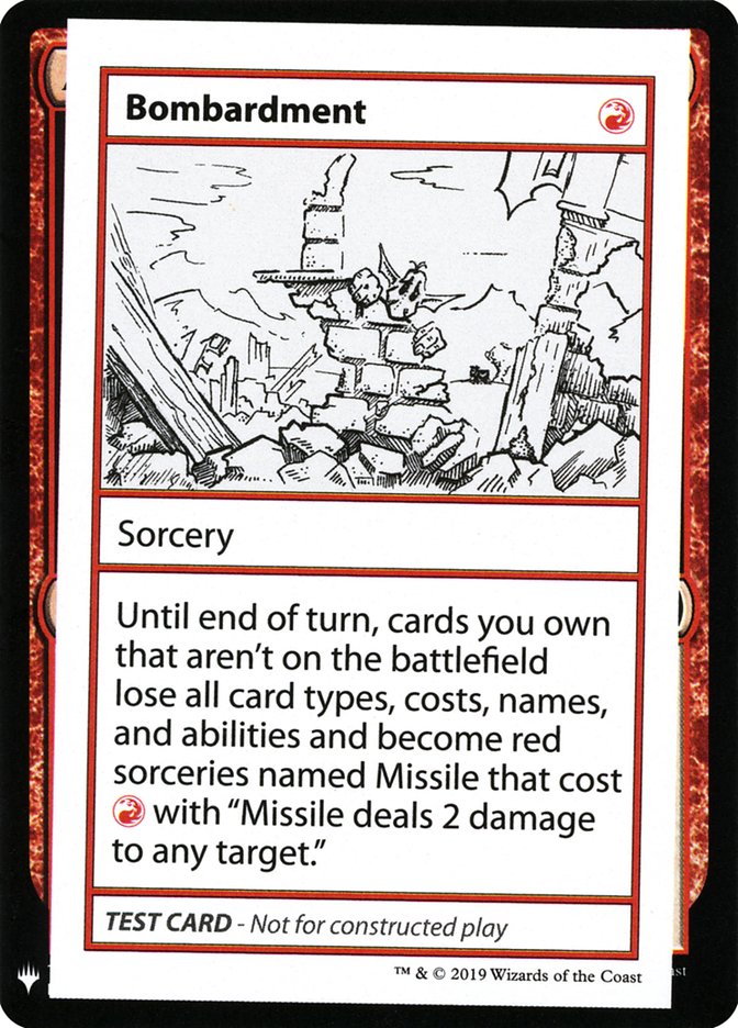 Bombardment [Mystery Booster Playtest Cards] | L.A. Mood Comics and Games