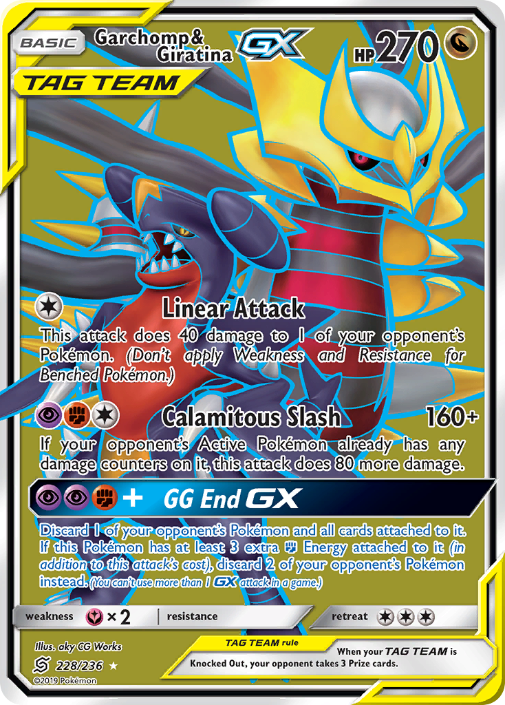 Garchomp & Giratina GX (228/236) [Sun & Moon: Unified Minds] | L.A. Mood Comics and Games
