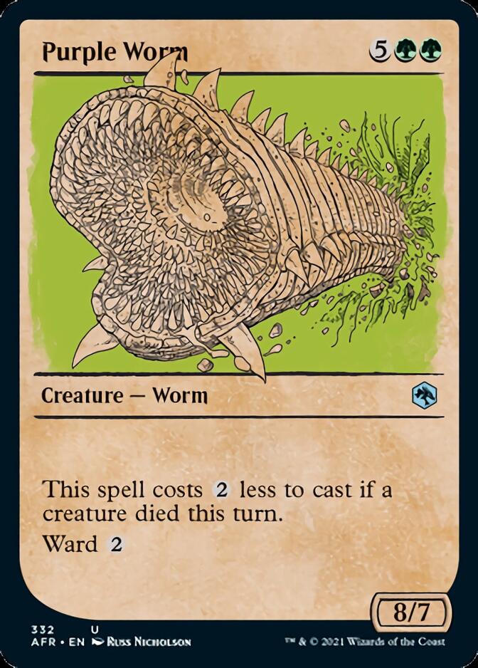 Purple Worm (Showcase) [Dungeons & Dragons: Adventures in the Forgotten Realms] | L.A. Mood Comics and Games
