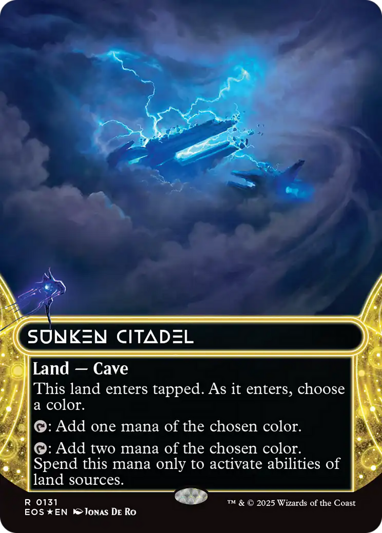 Sunken Citadel (0131) (Borderless) (Galaxy Foil) [Edge of Eternities: Stellar Sights] | L.A. Mood Comics and Games