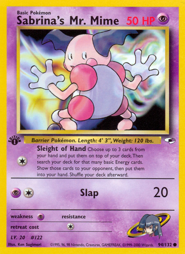 Sabrina's Mr. Mime (94/132) [Gym Heroes 1st Edition] | L.A. Mood Comics and Games