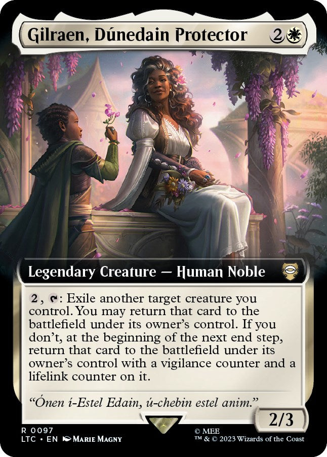 Gilraen, Dunedain Protector (Extended Art) [The Lord of the Rings: Tales of Middle-Earth Commander] | L.A. Mood Comics and Games
