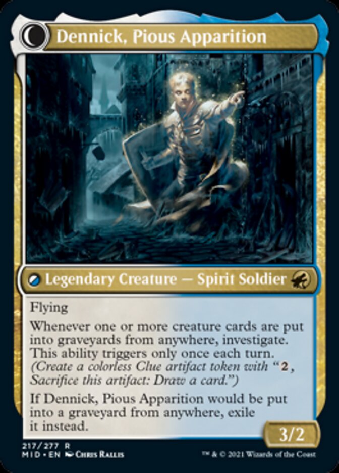 Dennick, Pious Apprentice // Dennick, Pious Apparition [Innistrad: Midnight Hunt] | L.A. Mood Comics and Games