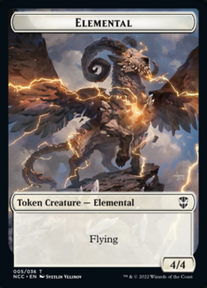 Clue // Elemental (005) Double-Sided Token [Streets of New Capenna Commander Tokens] | L.A. Mood Comics and Games