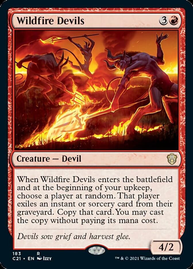 Wildfire Devils [Commander 2021] | L.A. Mood Comics and Games