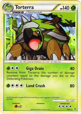 Torterra (10/95) (Cracked Ice Holo) [HeartGold & SoulSilver: Unleashed] | L.A. Mood Comics and Games