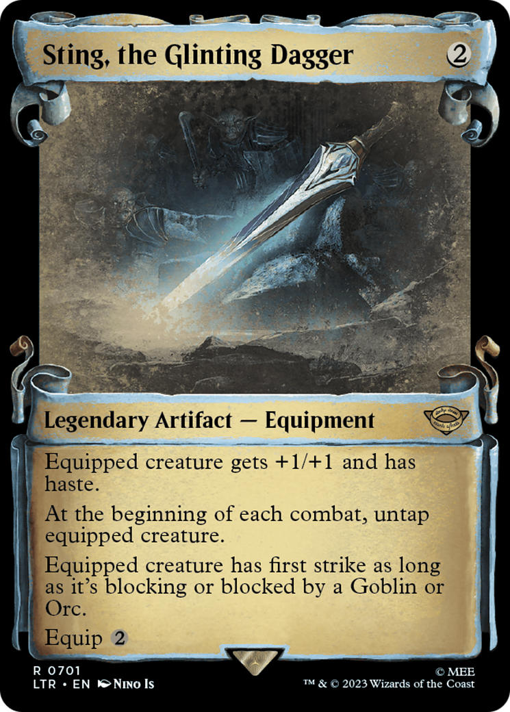 Sting, the Glinting Dagger [The Lord of the Rings: Tales of Middle-Earth Showcase Scrolls] | L.A. Mood Comics and Games