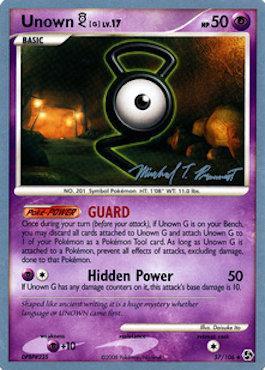 Unown G LV.17 (57/106) (Boltevoir - Michael Pramawat) [World Championships 2010] | L.A. Mood Comics and Games