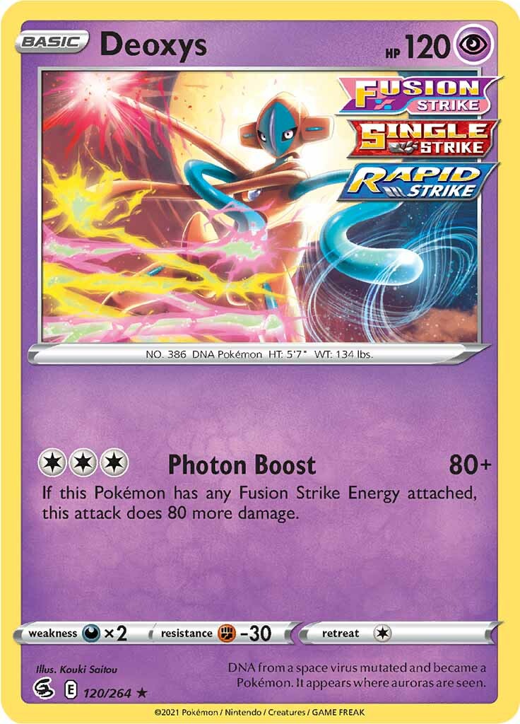 Deoxys (120/264) [Sword & Shield: Fusion Strike] | L.A. Mood Comics and Games
